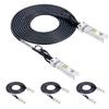 10Gtek 10G SFP+ DAC Twinax Cable, SFP+ to SFP+ Direct Attach Copper Passive for Cisco SFP-H10GB-CU3M, Ubiquiti UniFi UC-DAC-SFP+, Fortinet, TP-Link, 3-Meter, 4-Pack view 1