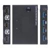 YXX7XY HDMI KVM Switch for 2 Computers 1 Monitor, 4K@30Hz KVM Swicher for 2 Computers/2PC Share Keyboard Mouse Printer HD Monitor view 1