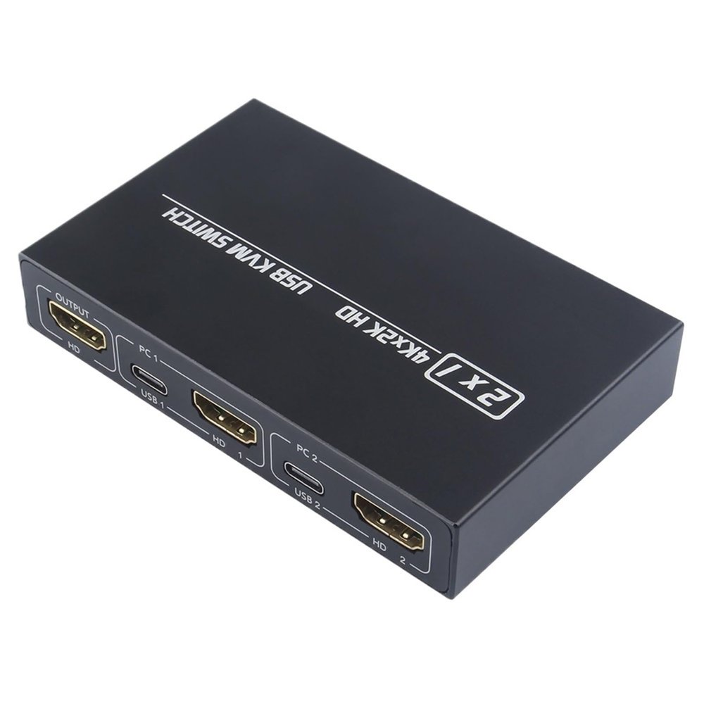 for 2 PC Sharing Keyboard Mouse Printer Plug and 4KUSB 2.0 HDMI-Compatible KVM Switch Video Display USB Switch Splitter
