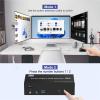 YXX7XY 8K@60Hz KVM Switch USB 3.0 Triple Monitor for 2 Computer, KVM Switch 3 Monitors 2 PC with Audio and 3 USB 3.0 Ports(AU Plug Adapter) view 3
