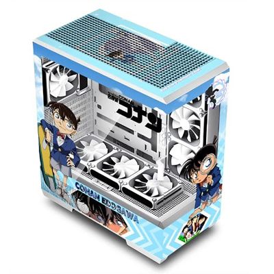 Computer Cases, Mid-Tower PC Gaming Case ATX/M-ATX/ITX - Front I/O TPYE-C Port - Tempered Glass- 10 Fan Installation Position - Water Cooling Installation Ready