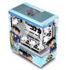Computer Cases, Mid-Tower PC Gaming Case ATX/M-ATX/ITX - Front I/O TPYE-C Port - Tempered Glass- 10 Fan Installation Position - Water Cooling Installation Ready view 1