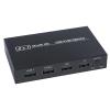 KVM Switch Splitter 2in1 2-Port HDMI-Compatible 4K*2K USB Plug and Play Hot for Share 1 Monitor/Keyboard& Mouse view 1
