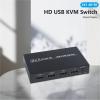KVM Switch Splitter 2in1 2-Port HDMI-Compatible 4K*2K USB Plug and Play Hot for Share 1 Monitor/Keyboard& Mouse view 2