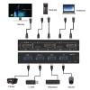 KVM Switch Splitter 2in1 2-Port HDMI-Compatible 4K*2K USB Plug and Play Hot for Share 1 Monitor/Keyboard& Mouse view 4