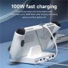 Dock 6 in 1 Universal Docking Station with 4K HDMI 2.5G RJ45 100W PD RGB Light USB C Hub(White) view 3