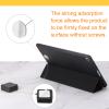 MECCANIXITY 3.3 ft Retractable Cable Lock with Adhesive Arc Patch Remote Control Security Lock with Adjustable Cord Tether Anti Theft for Laptop, TV, 600g, Black, 3 Pack view 3