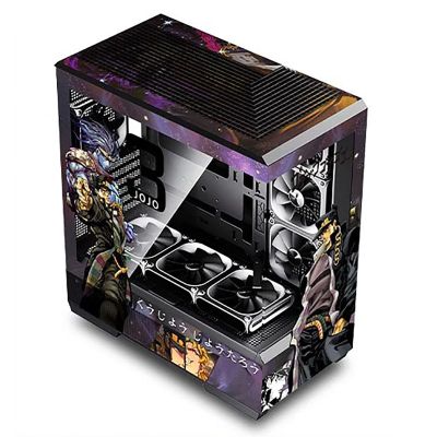 Computer Cases, Mid-Tower PC Gaming Case ATX/M-ATX/ITX - Front I/O TPYE-C Port - Tempered Glass- 10 Fan Installation Position - Water Cooling Installation Ready