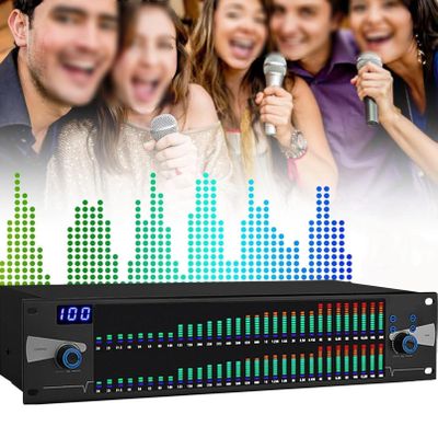 Audio Mixer, Graphic Equalizer, Audio Digital Equalizador Noise Reduction, 31 Band Balanced Effect Controller Dj Digital Mixer Processor Dsp Feedback Eliminator Stage