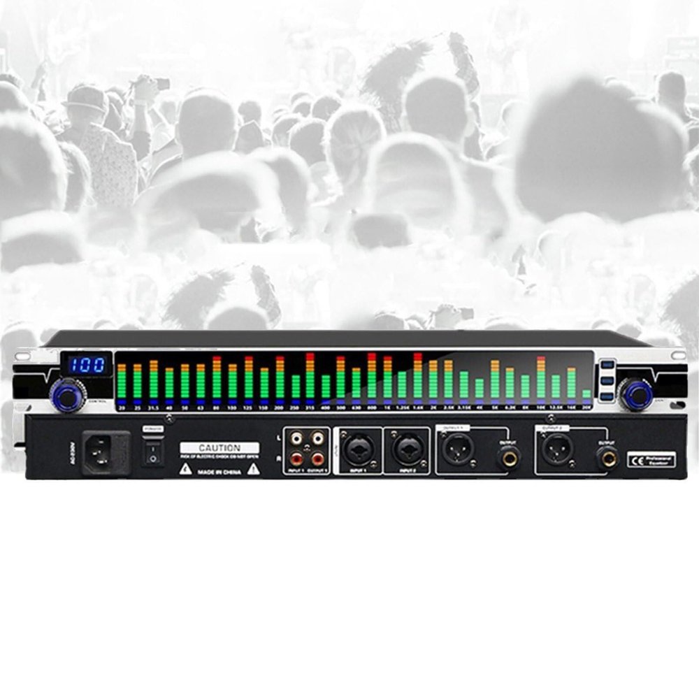 Audio Equalizer, Graphic Equalizer, Dsp Processing Equalizer, Dsp Digital Processor Technology, 10 Presets Can Manually Adjusted, for Music Production
