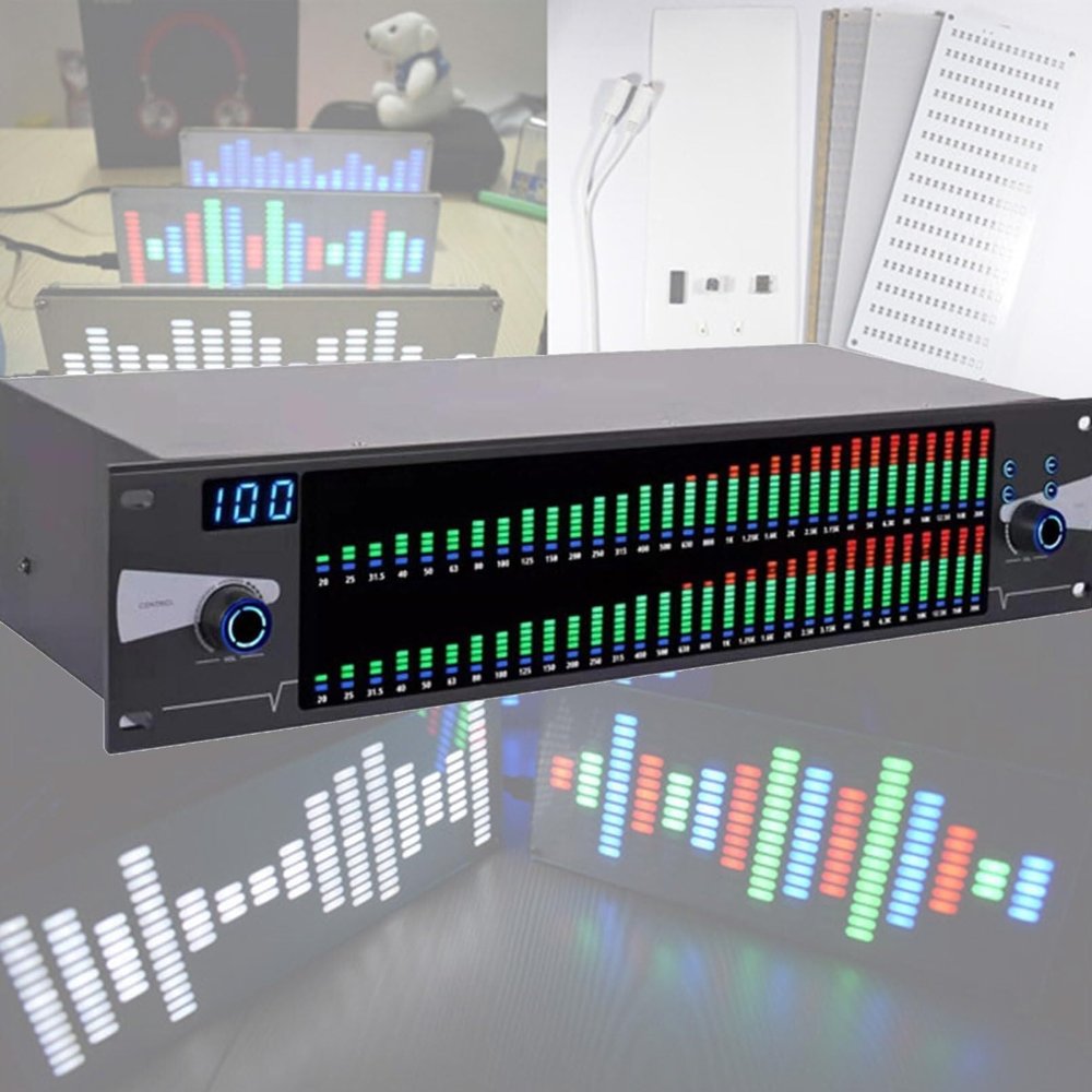 31 Band Equalizer,Stereo Audio Mixer Dual,Graphic Equalizer Effect Controller Dj Digital Mixer Processor Dsp Feedback Eliminator