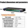 31 Band Equalizer, Graphic Equalizer Balanced Effect Controller Dj Digital Mixer Processor, Reduce Impact of Noise, Equipped with A USB Interface view 4