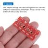 MECCANIXITY 2Pcs M2+ M.2 NGFF/NVME Length Extend Adapter 2230, 2242, 2260, 2280 Multipurpose SSD Extension Bracket Card Plate PCB Board for PC Computer Case Red Green view 4