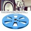 1/4 7 Inch Empty Tape Reel, 3 Holes Aluminum Alloy Nab Open Reel Sound Empty Takeup Reel for Revox Studer, Universal Recording Reel for Reel to Reel Tape Player (Blue Black) view 3