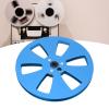 1/4 7 Inch Empty Tape Reel, 3 Holes Aluminum Alloy Nab Open Reel Sound Empty Takeup Reel for Revox Studer, Universal Recording Reel for Reel to Reel Tape Player (Blue Black) view 4
