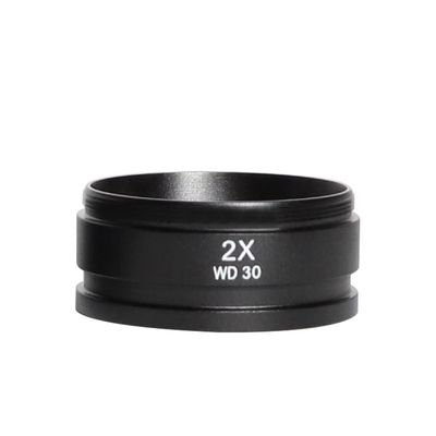 Lab Microscope Accessories WD165 0.3X 0.5X 0.7X 1.0X 2.0X Barlow Auxiliary Objects Lens Microscope Camera Glass Lens for Trinocular Stereo Zoom Microscope(2.0X)