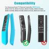 2 Pack Remote Cover for Samsung Smart TV, Case Compatible with Samsung Remote BN59-01241A 01242A 01260A 01266A 01312A Glow in The Dark Silicone Protective Remote Skin Sleeve (Glow Green+Glow Blue) view 2