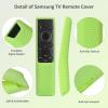 2 Pack Remote Cover for Samsung Smart TV, Case Compatible with Samsung Remote BN59-01241A 01242A 01260A 01266A 01312A Glow in The Dark Silicone Protective Remote Skin Sleeve (Glow Green+Glow Blue) view 3