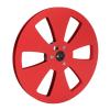 1/4 7 Inch Empty Tape Reel, 3 Holes Aluminum Alloy Nab Open Reel Sound Empty Takeup Reel for Revox Studer, Universal Recording Reel for Reel to Reel Tape Player (Red Black) view 1