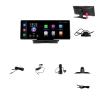 10'' Dash Cam Rearview Camera 2.5K Video DVR Navigation Recorder Dashboard Car Mirror 24H Park AUX(Q Front Camera) view 1