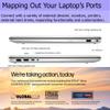 HP Laptop with Office 365 for The Web, 17.3" Full HD Display, 16GB RAM, 1TB SSD, AMD 6-Core Ryzen 5 Processor (Beat i7-1355U), HDMI, USB-C, Windows 11 Home, for Home and Wrok, No Mouse view 3
