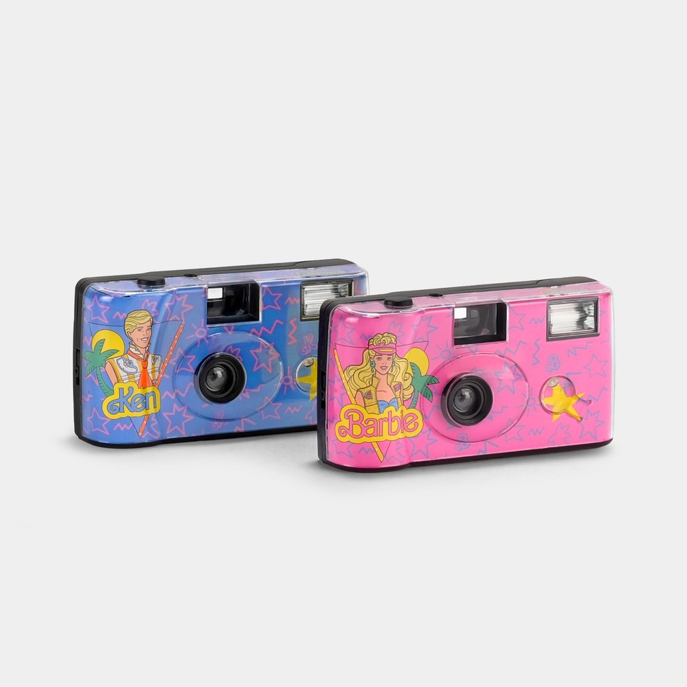 Barbie & Ken Retrospekt Preloaded 35mm Film Simple-Use Cameras (Double Pack)