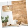 Garneck Straw Rope Woven Lampshade for Rustic Ceiling Lighting Large Grass Rope Indoor Pendant Light Cover for Cafes Restaurants and Home Decor view 3