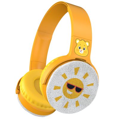 Care Bears Plush Wireless Headphones Bluetooth, Kid-Friendly, Durable Design with Comfort Ear Cups, 8 Hours Playtime
