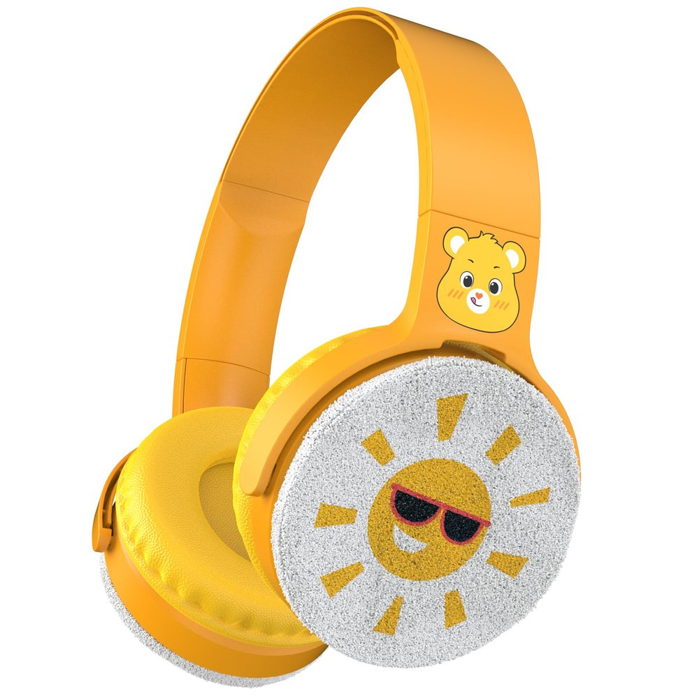Care Bears Plush Wireless Headphones Bluetooth, Kid-Friendly, Durable Design with Comfort Ear Cups, 8 Hours Playtime