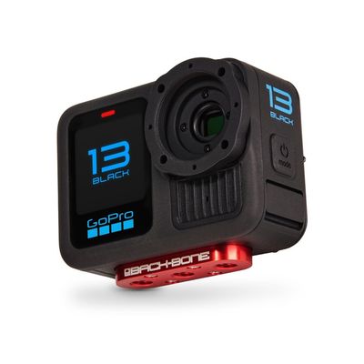 StuntCams Back-Bone Ribcage H13PRO Modified M12 CS C Mount Hero13 Black Sports Action Professional Helmet Content Camera