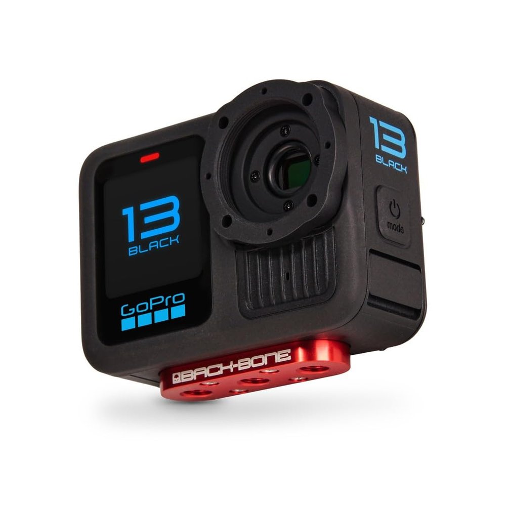 StuntCams Back-Bone Ribcage H13PRO Modified M12 CS C Mount Hero13 Black Sports Action Professional Helmet Content Camera