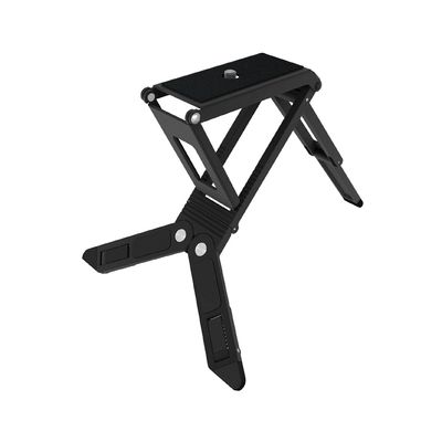Crimson EZP Photo-eAzl Camera Stand/Tripod; Pocket-Sized Profile; Dual Height Adjustment Optimizes Viewing Angle; Stable; Slip-Free Functionality; Perfect for Air Travel; Black