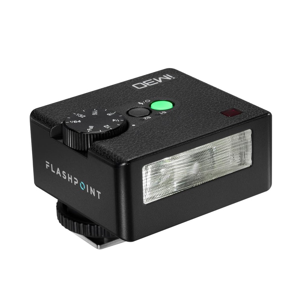 Flashpoint iM30 Mini Flash - Camera Flash GN 15, 7 Power Levels, IM 30 Mini Camera Flash for Canon/Sony zv1/Sony zve10 /Ricoh gr3/Nikon/Fuji f1-230...