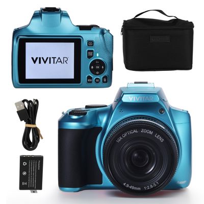 4K Digital Camera with 64 MP, 10x Optical Zoom, 3.0" LCD Display, LED Flash, Auto Focus, Macro Mode, 4K Video Recording, Memory Included, Photography and Vlog Camera
