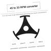 HOMSFOU 2pcs Triangle Vinyl Record Player Adapter Easy Install Turntable Accessory for Various Records Stylish Design Reliable Performance for Vinyl Enthusiasts view 3