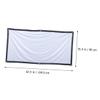 HOMSFOU Polyester Projector Screen Light Absorbing Border Portable Indoor Outdoor Screen Metal Clasp view 3