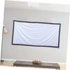 HOMSFOU Polyester Projector Screen Light Absorbing Border Portable Indoor Outdoor Screen Metal Clasp view 4