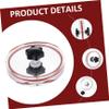 HOMSFOU 1pc Record Label Saver Transparent Vinyl Record Cleaning Protector with Ergonomic Handle Compact Design for Easy and Label view 4