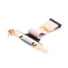 ACGTUY DB25 Adapter with Bracket to IDC 26 Pin Ribbon Cable Motherboard Slot Plate Parallel Panel DB-25 Female Socket Flat Cable view 1