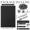 Lanties 145 Pcs DIY Holster Kit for Making Knife Sheath Keel, Black,Gray view 2