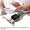 10GbE Network Card, Dual RJ45 Ports, Low Power Consumption, 10 Gigabit Ethernet Network Adapter, view 4