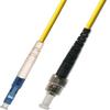 100M - Single Mode Simplex Fiber Optic Cable (9/125) - LC to ST view 1