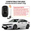 Smart Key Fob Replacement for Honda Accord Civic 2022-2024, Proximity Keyless Entry Push Start Remote Control, 5-Button 433MHz 4A Chip Compatible with FCC ID KR5TP-4, Fits 72147-T20-A11 A3C0161660000 view 3