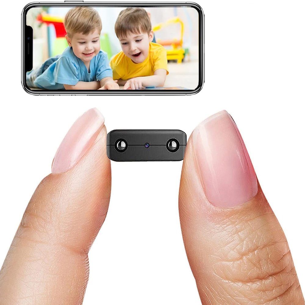 Smallest Wireless WiFi Camera,HD1080P Hidden Camera,Spy Camera with Video Recording Live Feed,Nanny Cam Baby Monitor with Night Vision,Motion Detection,Cloud Storage for Security with iOS Android