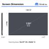 120inch Ambient Light Rejecting ALR Projector Screen for Home Theater, 16:9 4K/8K Ultra Edge Free Fixed Frame Ceiling Light Rejecting Screen for Ultra-Short Throw Projector & Laser Projector view 2