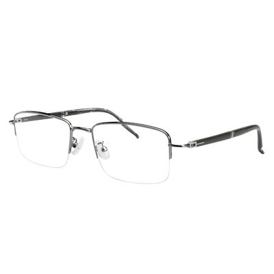 YEIN Blue Light Blocking Glasses, Phone TV Computer Gaming Glasses, Anti Eyestrain, Half Frame Glasses With Metal For Women MenGray+1.50Magnification