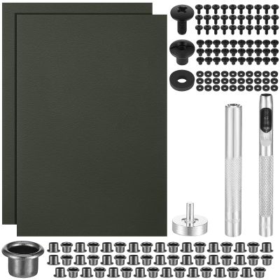 Lanties 145 Pcs DIY Holster Kit for Making Knife Sheath Keel, Green