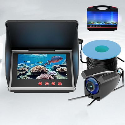 Underwater Fishing Camera, 4.3 Inch HD Ice Fishing Camera for Ultra Clear Screen, Fish Finder Underwater Fishing Camera Ice Boat(4.3IPS+camera30m)