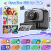 Kids Camera Instant Print, Christmas Birthday Gifts for Girls and Boys, Kids Camera 1080P HD Video Digital Camera, Toddler Toy for 3-12 Years Old, Black view 2