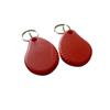 10pcs RFID Keychain, Intelligent Access Management Access Control tag IC Card Access Key Chain, Supports Reading and Writing 13.56mhz ISO14443A (Red Keychain) view 2